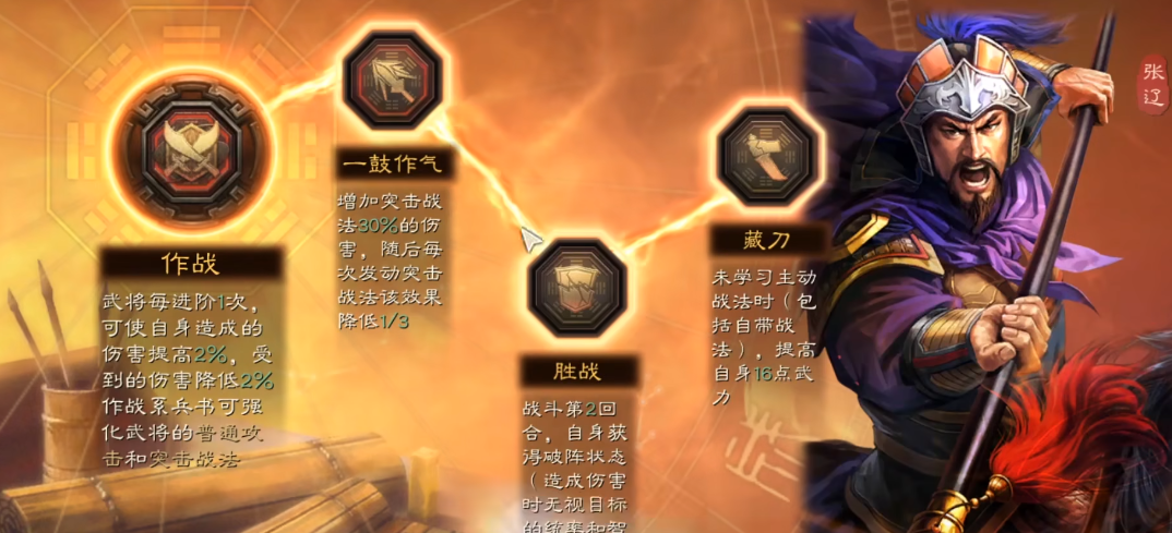 三国志战略版张辽带什么兵书 三国志战略版张辽带什么兵书