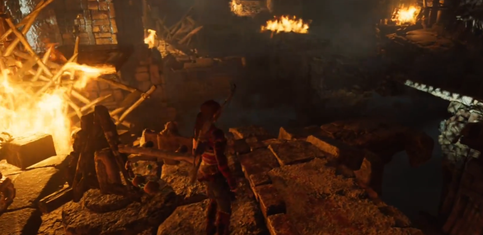 古墓丽影那个风吹的古墓怎么过