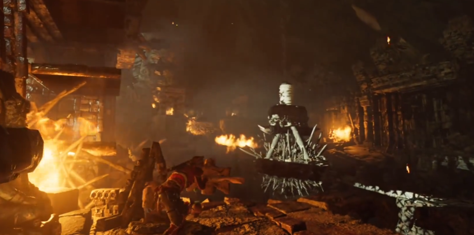 古墓丽影那个风吹的古墓怎么过