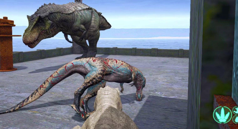 恐龙岛怎么把肉叼走